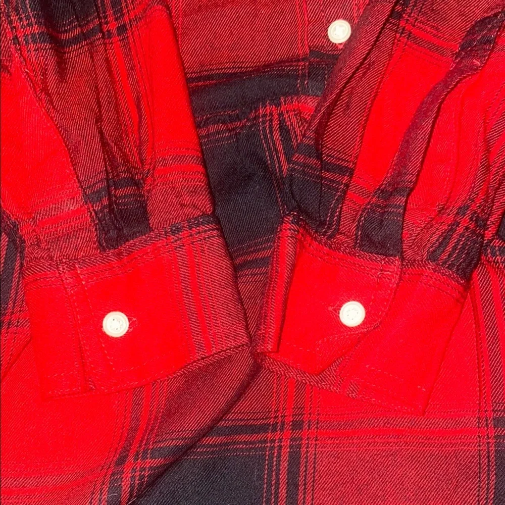 GAP Dress – XS – Red & Black Plaid Shirt Mini Dress